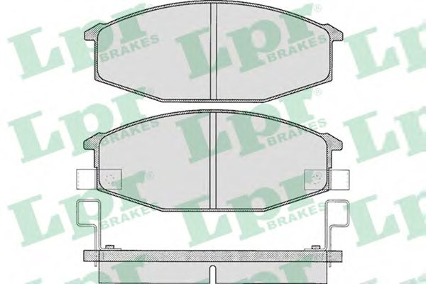 LPR - 05P581 - Комплект тормозных колодок, дисковый тормоз (Тормозная система)