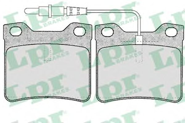 LPR - 05P623 - Комплект тормозных колодок, дисковый тормоз (Тормозная система)