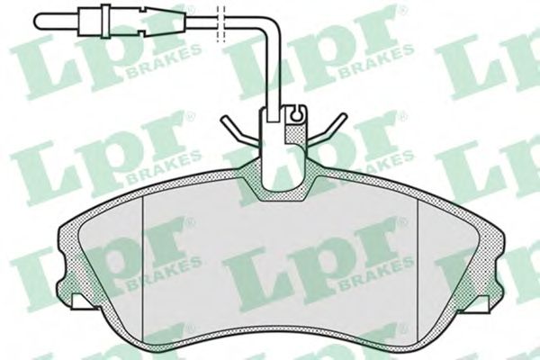 LPR - 05P683 - Комплект тормозных колодок, дисковый тормоз (Тормозная система)