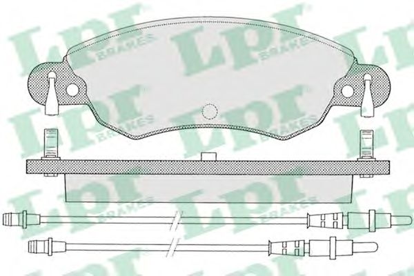 LPR - 05P792 - Комплект тормозных колодок, дисковый тормоз (Тормозная система)