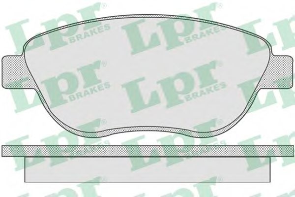 LPR - 05P807 - Комплект тормозных колодок, дисковый тормоз (Тормозная система)