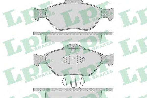 LPR - 05P949 - Комплект тормозных колодок, дисковый тормоз (Тормозная система)