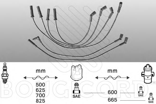 BOUGICORD - 4326 - Комплект проводов зажигания (Система зажигания)