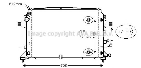 AVA QUALITY COOLING - OLA2460 - Радиатор, охлаждение двигателя (Охлаждение)