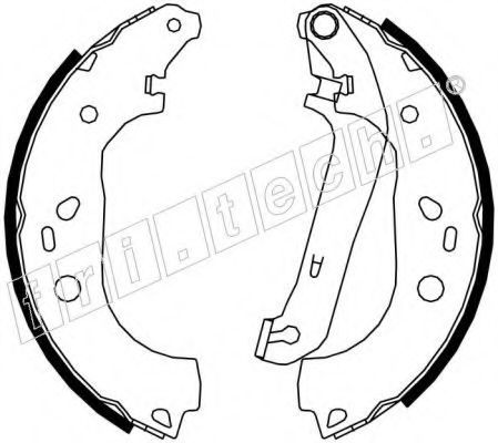 FRI.TECH. - 1040.151 - Комплект тормозных колодок (Тормозная система)