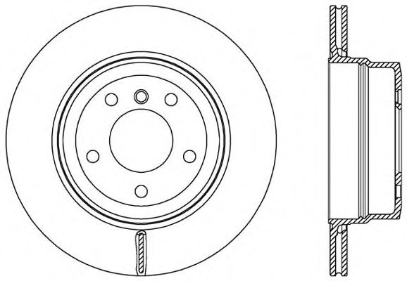 OPEN PARTS - BDR2531.20 - Тормозной диск (Тормозная система)