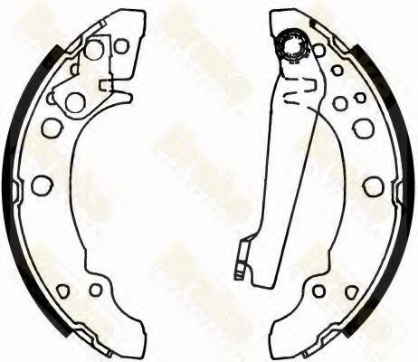 BRAKE ENGINEERING - SH1166 - Комплект тормозных колодок (Тормозная система)