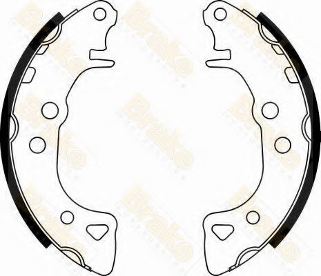 BRAKE ENGINEERING - SH1271 - Комплект тормозных колодок (Тормозная система)