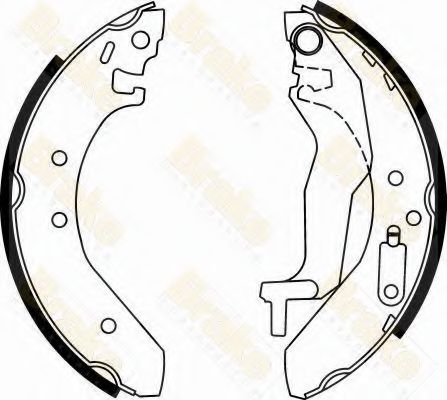 BRAKE ENGINEERING - SH2246 - Комплект тормозных колодок (Тормозная система)