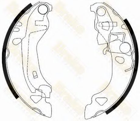 BRAKE ENGINEERING - SH2438 - Комплект тормозных колодок (Тормозная система)