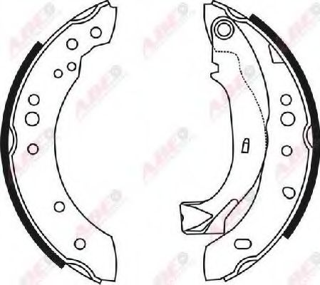ABE - C0C019ABE - Комплект тормозных колодок (Тормозная система)