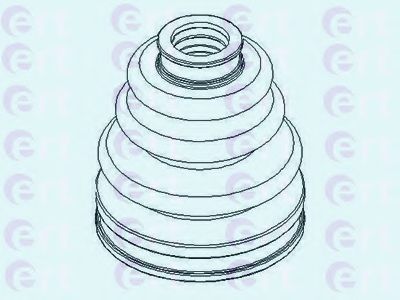ERT - 500412T - Комплект пылника, приводной вал (Привод колеса)