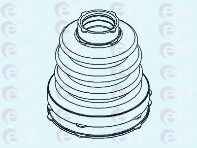 ERT - 500437 - Комплект пылника, приводной вал (Привод колеса)