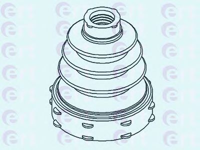 ERT - 500432 - Комплект пылника, приводной вал (Привод колеса)