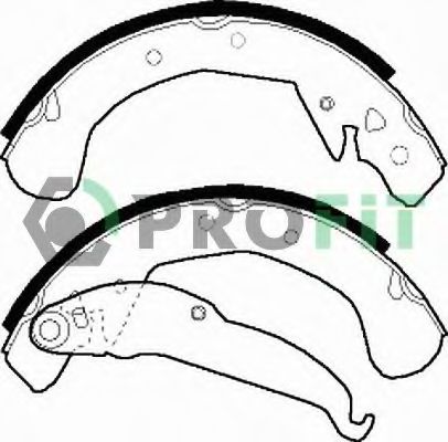 PROFIT - 5001-0545 - Комплект тормозных колодок (Тормозная система)