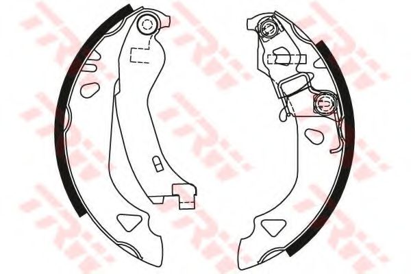 TRW - GS8570 - Комплект тормозных колодок (Тормозная система)