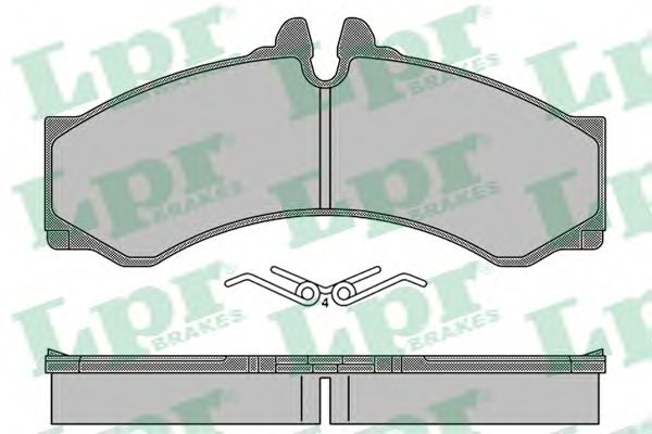 LPR - 05P1517 - Комплект тормозных колодок, дисковый тормоз (Тормозная система)
