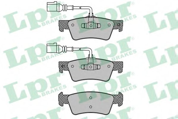 LPR - 05P1667 - Комплект тормозных колодок, дисковый тормоз (Тормозная система)