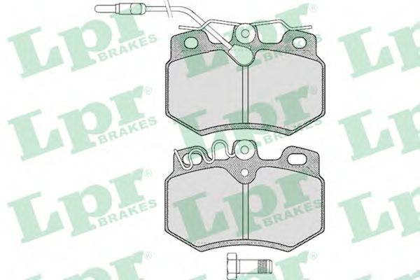 LPR - 05P282 - Комплект тормозных колодок, дисковый тормоз (Тормозная система)