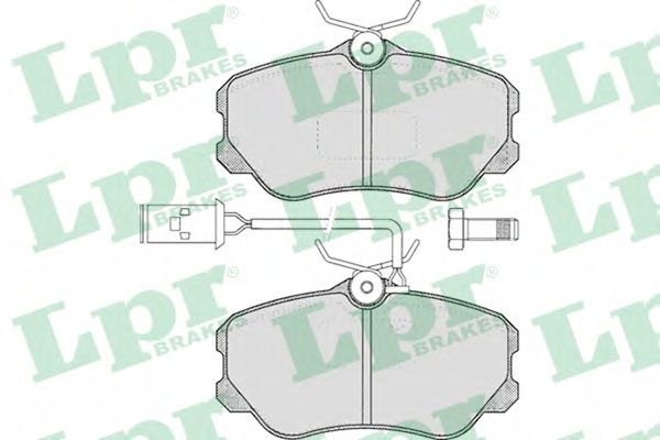 LPR - 05P358 - Комплект тормозных колодок, дисковый тормоз (Тормозная система)