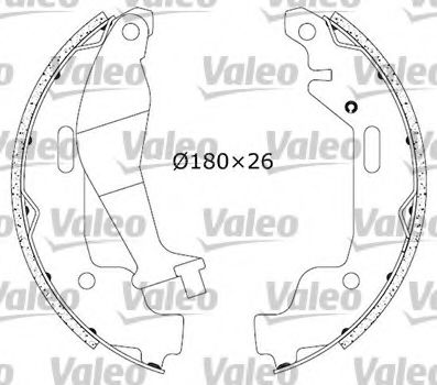 VALEO - 562783 - Комплект тормозных колодок (Тормозная система)