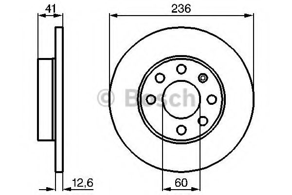 BOSCH - 0 986 479 B20 - Тормозной диск (Тормозная система)