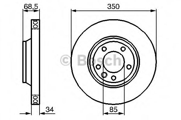 BOSCH - 0 986 479 251 - Тормозной диск (Тормозная система)