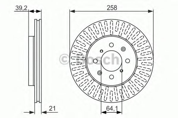 BOSCH - 0 986 479 594 - Тормозной диск (Тормозная система)