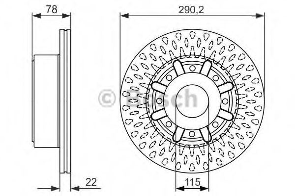 BOSCH - 0 986 479 610 - Тормозной диск (Тормозная система)