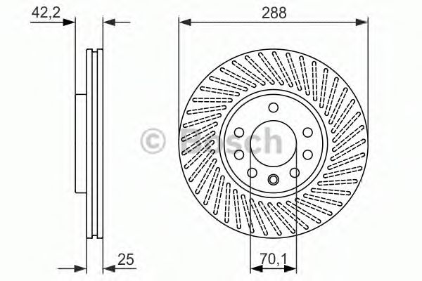 BOSCH - 0 986 479 884 - Тормозной диск (Тормозная система)