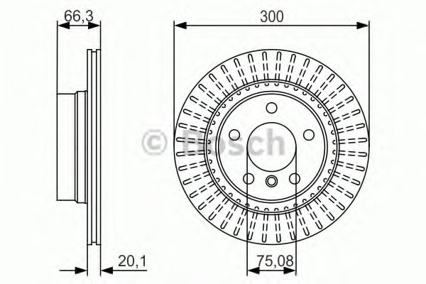 BOSCH - 0 986 479 044 - Тормозной диск (Тормозная система)