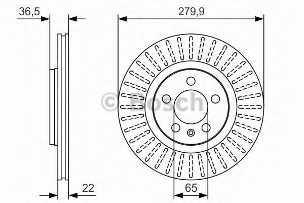 BOSCH - 0 986 479 R68 - Тормозной диск (Тормозная система)