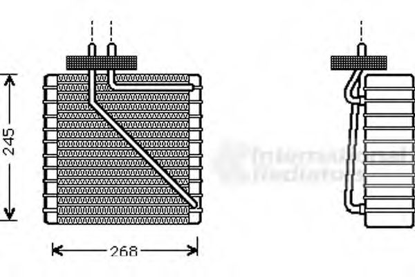 VAN WEZEL - 1800V270 - Испаритель, кондиционер (Кондиционер)