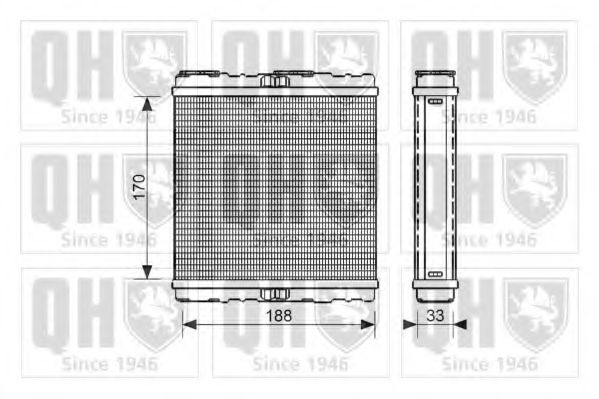 QUINTON HAZELL - QHR2226 - Теплообменник, отопление салона (Отопление / вентиляция)