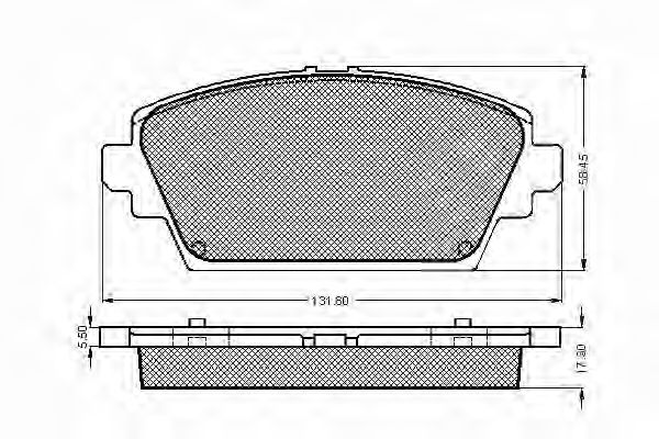 SPIDAN - 32787 - Комплект тормозных колодок, дисковый тормоз