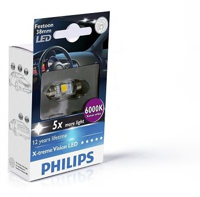 PHILIPS - 128596000KX1 - Лампа накаливания, oсвещение салона (Освещение)