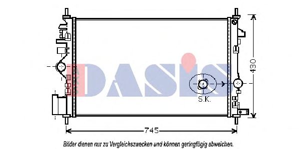 AKS DASIS - 150099N - Радиатор, охлаждение двигателя (Охлаждение)