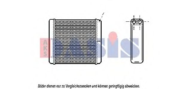 AKS DASIS - 159170N - Теплообменник, отопление салона (Отопление / вентиляция)