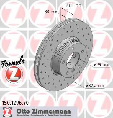 ZIMMERMANN - 150.1296.70 - Тормозной диск