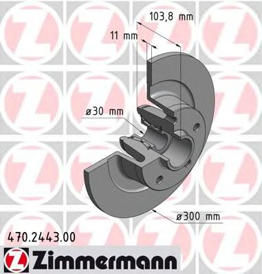 ZIMMERMANN - 470.2443.00 - Тормозной диск (Тормозная система)