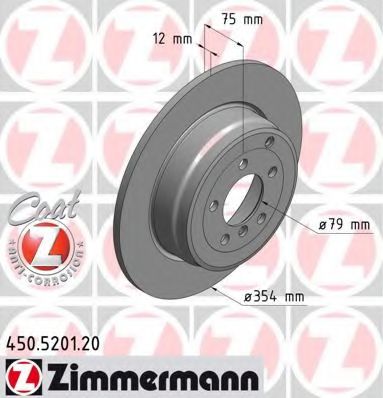 ZIMMERMANN - 450.5201.20 - Тормозной диск (Тормозная система)