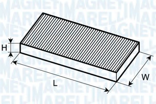 MAGNETI MARELLI - 350203064050 - Фильтр, воздух во внутренном пространстве (Отопление / вентиляция)