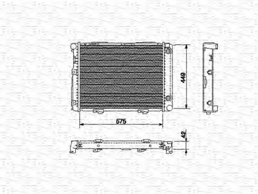 MAGNETI MARELLI - 350213532000 - Радиатор, охлаждение двигателя (Охлаждение)