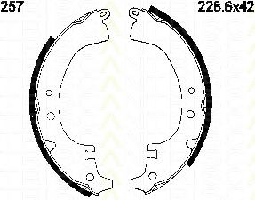 TRISCAN - 8100 10257 - Комплект тормозных колодок (Тормозная система)