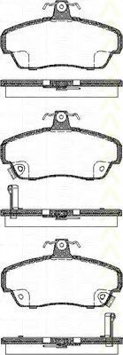 TRISCAN - 8110 17020 - Комплект тормозных колодок, дисковый тормоз (Тормозная система)