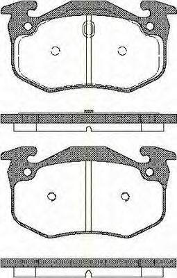 TRISCAN - 8110 25001 - Комплект тормозных колодок, дисковый тормоз (Тормозная система)
