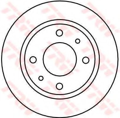 TRW - DF4474 - Тормозной диск (Тормозная система)