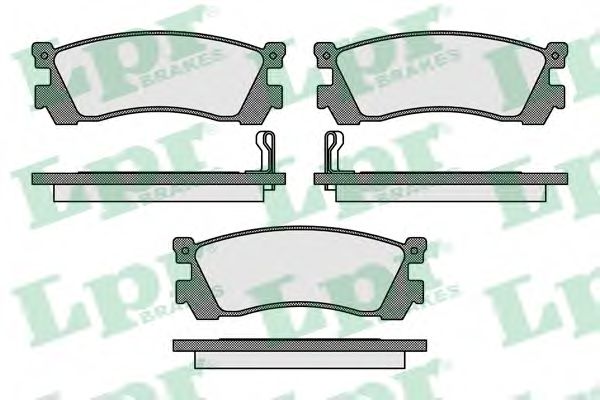 LPR - 05P038 - Комплект тормозных колодок, дисковый тормоз (Тормозная система)