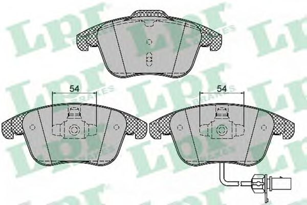 LPR - 05P1391 - Комплект тормозных колодок, дисковый тормоз (Тормозная система)