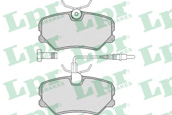 LPR - 05P293 - Комплект тормозных колодок, дисковый тормоз (Тормозная система)